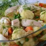 Poached Chicken with Vegetables