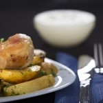 Yellow Squash with Chicken Leg Quarters