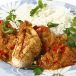 Chicken Breast and Red Pepper Sauce